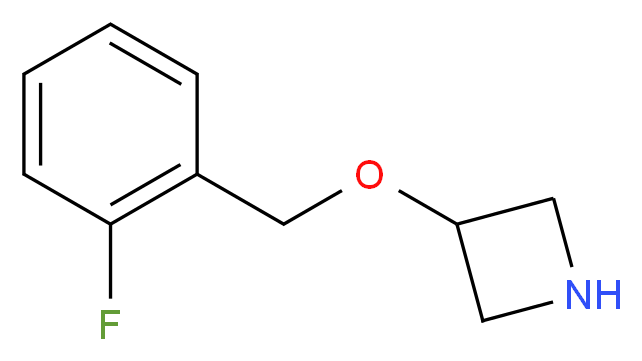 3-[(2-fluorophenyl)methoxy]azetidine_分子结构_CAS_1121589-53-4