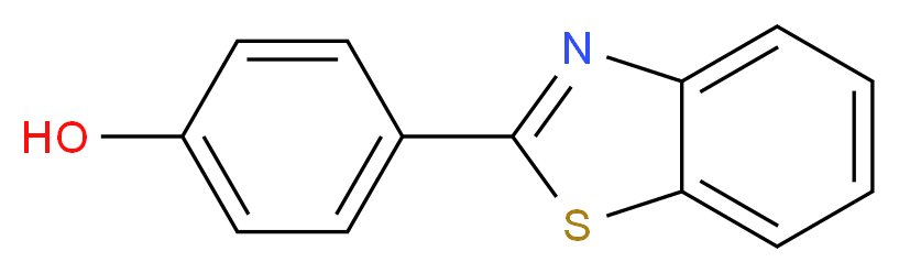 4-(1,3-benzothiazol-2-yl)phenol_分子结构_CAS_6265-55-0