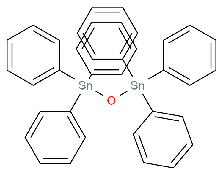 triphenyl[(triphenylstannyl)oxy]stannane_分子结构_CAS_1262-21-1