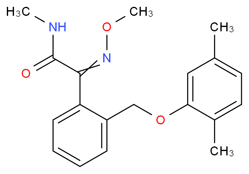 2-[2-(2,5-dimethylphenoxymethyl)phenyl]-2-(methoxyimino)-N-methylacetamide_分子结构_CAS_149961-52-4