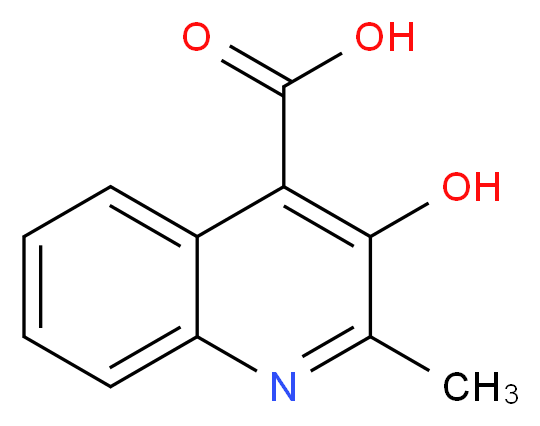 3-hydroxy-2-methylquinoline-4-carboxylic acid_分子结构_CAS_117-57-7)