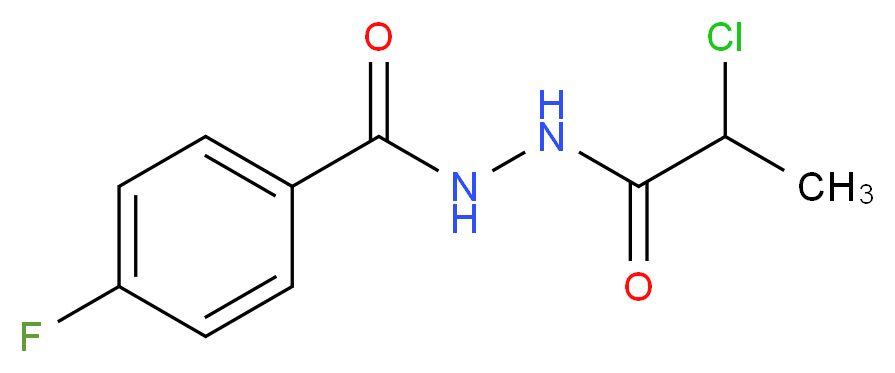 N'-(2-chloropropanoyl)-4-fluorobenzohydrazide_分子结构_CAS_)