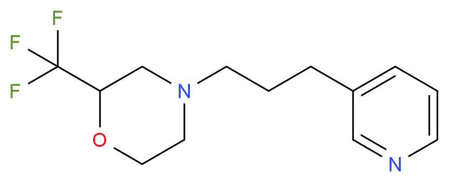 4-(3-pyridin-3-ylpropyl)-2-(trifluoromethyl)morpholine_分子结构_CAS_)