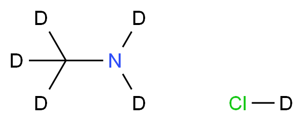 (<sup>2</sup>H<sub>3</sub>)methyl(<sup>2</sup>H<sub>2</sub>)amine; chloro(<sup>2</sup>H)_分子结构_CAS_14779-55-6