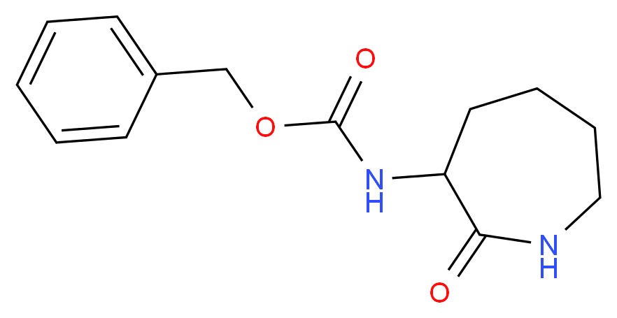 benzyl N-(2-oxoazepan-3-yl)carbamate_分子结构_CAS_108875-45-2