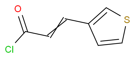 3-(thiophen-3-yl)prop-2-enoyl chloride_分子结构_CAS_54449-42-2