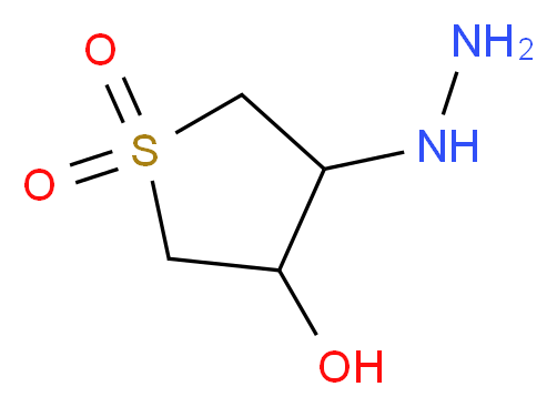 4-Hydrazinotetrahydrothiophene-3-ol 1,1-dioxide hydrochloride_分子结构_CAS_)