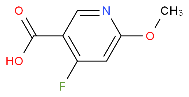 4-fluoro-6-methoxynicotinic acid_分子结构_CAS_1060806-69-0)