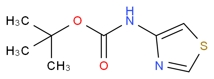 tert-butyl N-(1,3-thiazol-4-yl)carbamate_分子结构_CAS_)