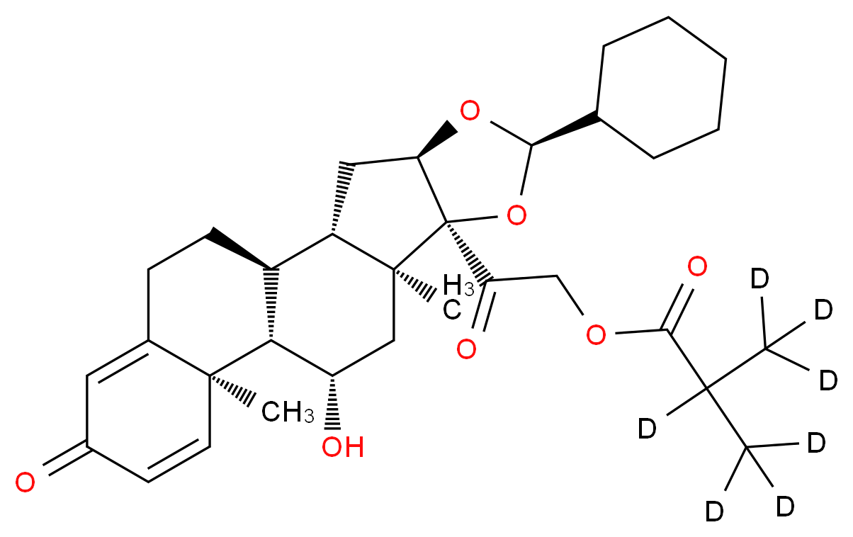 Ciclesonide-d7_分子结构_CAS_1225382-70-6)