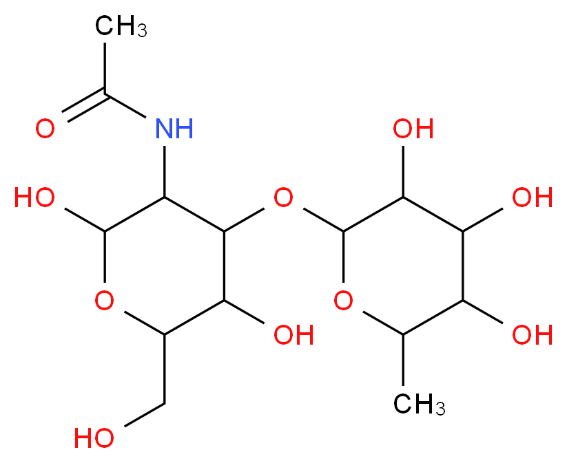 3α-Fucosyl-N-acetylglucosamine_分子结构_CAS_24876-86-6)