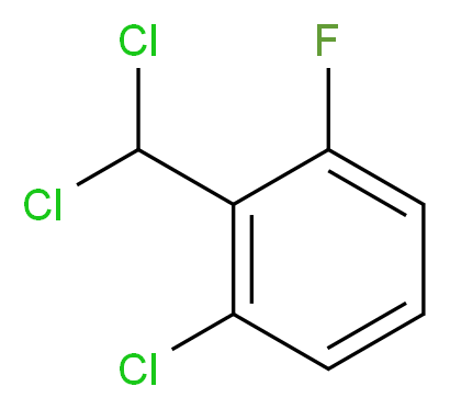 1-chloro-2-(dichloromethyl)-3-fluorobenzene_分子结构_CAS_62476-62-4