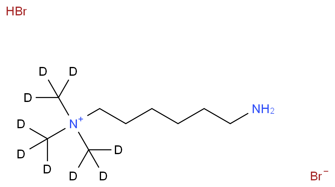 (6-Aminohexyl)trimethylammonium-d9 Bromide Hydrobromide _分子结构_CAS_)