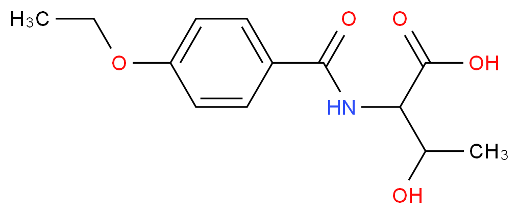 2-[(4-ethoxyphenyl)formamido]-3-hydroxybutanoic acid_分子结构_CAS_436811-17-5