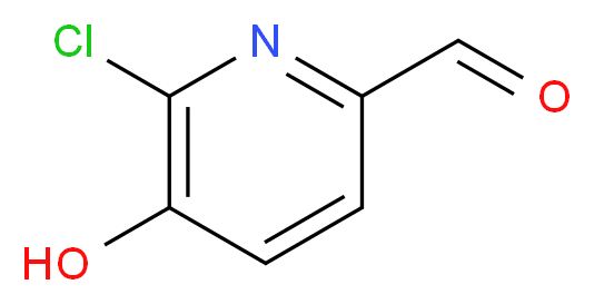 6-Chloro-5-hydroxypyridine-2-carboxaldehyde_分子结构_CAS_)