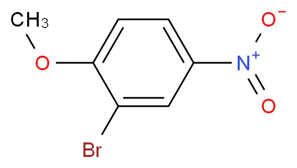 2-溴-4-硝基苯甲醚_分子结构_CAS_5197-28-4)