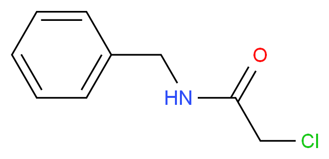 N-(Chloroacetyl)benzylamine_分子结构_CAS_2564-06-9)