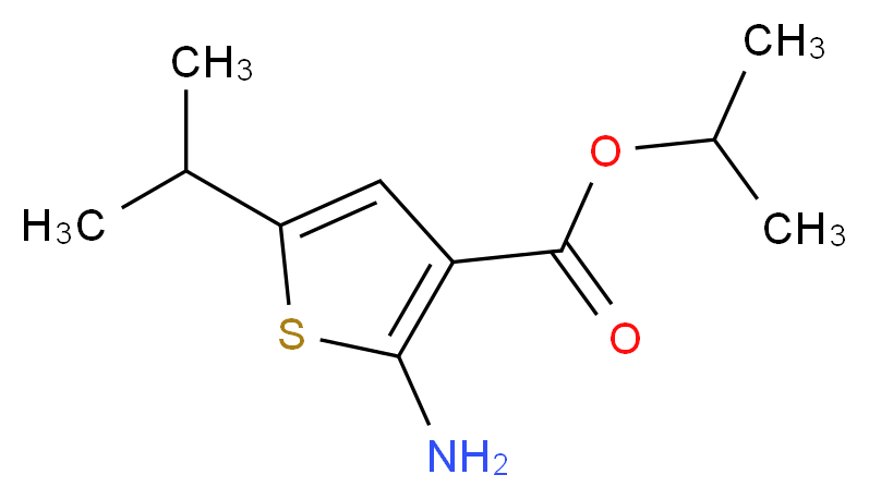 Isopropyl 2-amino-5-isopropylthiophene-3-carboxylate_分子结构_CAS_)