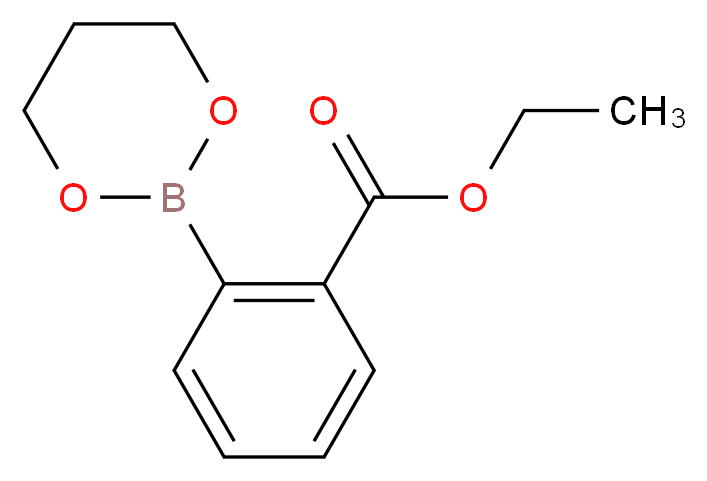 2-(Ethoxycarbonyl)benzeneboronic acid, propanediol cyclic ester 95%_分子结构_CAS_850567-60-1)