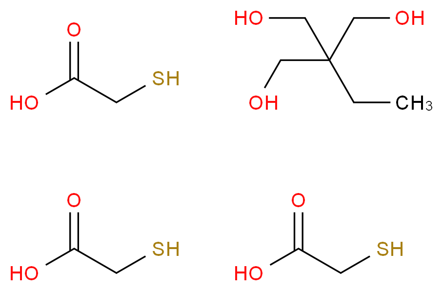 TRIMETHYLOL PROPANE TRITHIOGLYCOLATE_分子结构_CAS_)