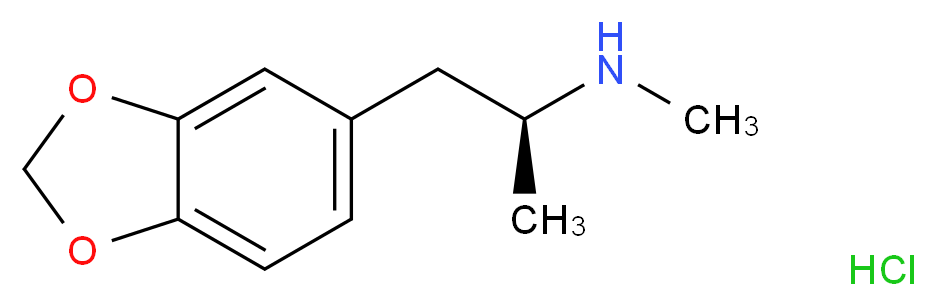 S(+)-3,4-Methylenedioxymethamphetamine hydrochloride_分子结构_CAS_64057-70-1)