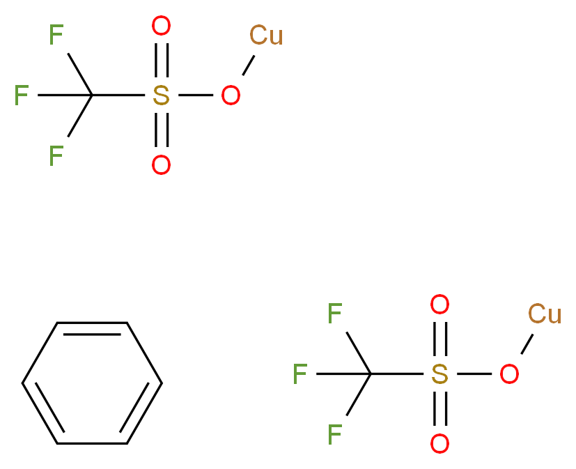 三氟甲烷磺酸亚铜(I)复合物 (2:1)_分子结构_CAS_37234-97-2)