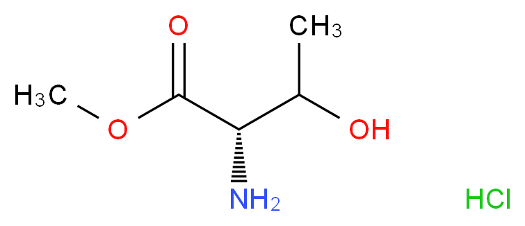 L-Threonine methyl ester hydrochloride_分子结构_CAS_39994-75-7)