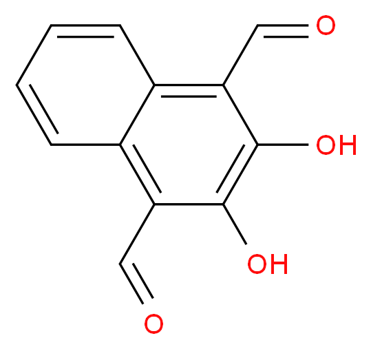 2,3-dihydroxynaphthalene-1,4-dicarbaldehyde_分子结构_CAS_103860-60-2