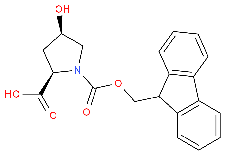 Fmoc-cis-4-Hydroxy-D-proline_分子结构_CAS_214852-45-6)