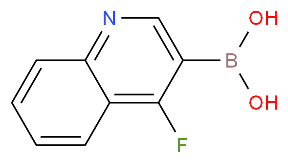 4-fluoroquinoline-3-boronic acid_分子结构_CAS_745784-10-5)