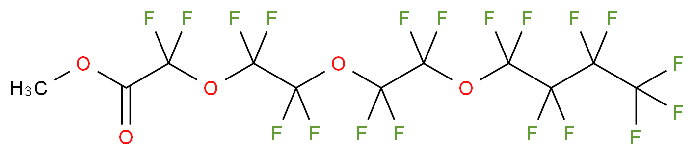 methyl 2,2-difluoro-2-{1,1,2,2-tetrafluoro-2-[1,1,2,2-tetrafluoro-2-(nonafluorobutoxy)ethoxy]ethoxy}acetate_分子结构_CAS_330562-42-0