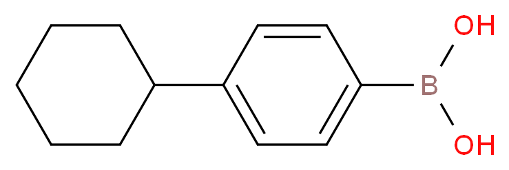 4-Cyclohexylbenzeneboronic acid 98%_分子结构_CAS_374538-04-2)