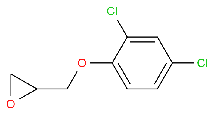 2-[(2,4-dichlorophenoxy)methyl]oxirane_分子结构_CAS_2212-07-9)