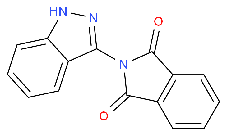3-Phthalimid-1-yl-1H-indazole_分子结构_CAS_)