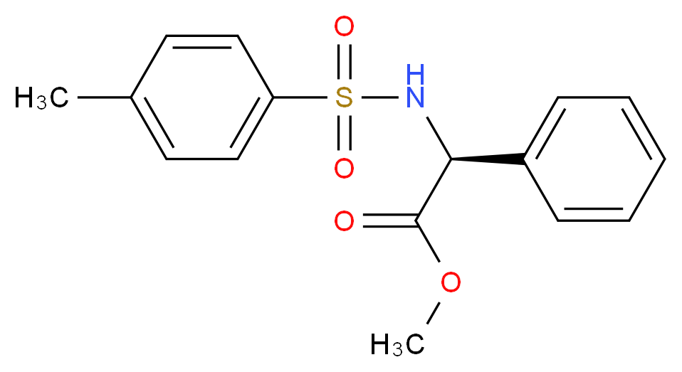 (S)-Methyl 2-(4-methylphenylsulfonamido)-2-phenylacetate_分子结构_CAS_111047-54-2)