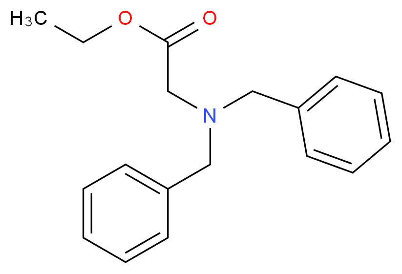 Ethyl 2-(dibenzylamino)acetate_分子结构_CAS_77385-90-1)