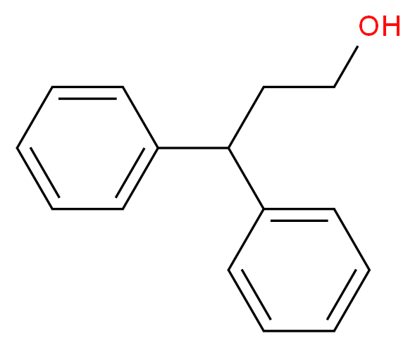 3,3-二苯基-1-丙醇_分子结构_CAS_20017-67-8)