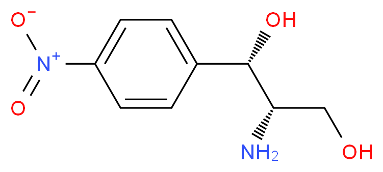 (1S,2S)-(+)-2-氨基-1-(4-硝基苯基)-1,3-丙二醇_分子结构_CAS_2964-48-9)