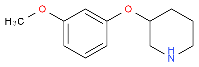 3-(3-Methoxyphenoxy)piperidine_分子结构_CAS_)