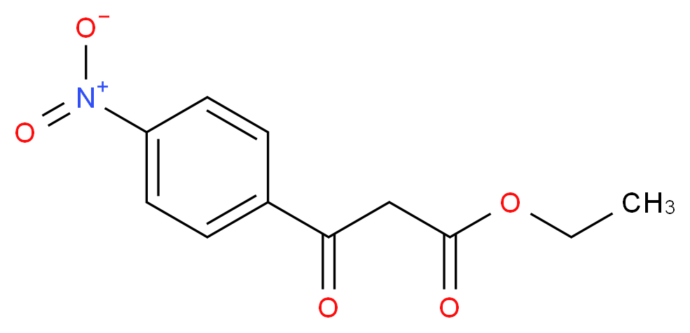 ethyl 3-(4-nitrophenyl)-3-oxopropanoate_分子结构_CAS_838-57-3