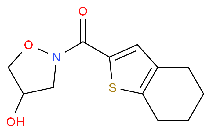 2-(4,5,6,7-tetrahydro-1-benzothien-2-ylcarbonyl)-4-isoxazolidinol_分子结构_CAS_)