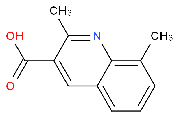 2,8-Dimethyl-quinoline-3-carboxylic acid_分子结构_CAS_)