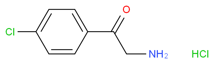 4-Chlorophenacylamine hydrochloride 95%_分子结构_CAS_5467-71-0)