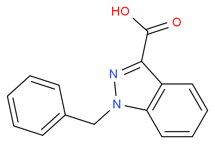 1-benzyl-1H-indazole-3-carboxylic acid_分子结构_CAS_41354-03-4