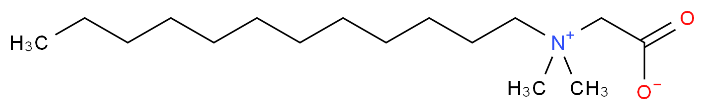 2-(dodecyldimethylazaniumyl)acetate_分子结构_CAS_66455-29-6