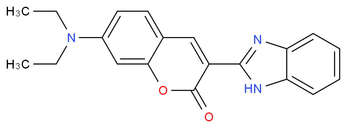 3-(1H-1,3-benzodiazol-2-yl)-7-(diethylamino)-2H-chromen-2-one_分子结构_CAS_27425-55-4