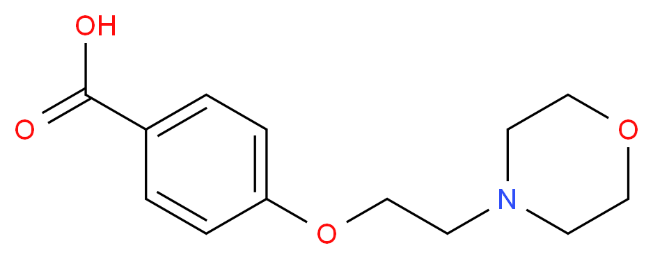 4-(2-Morpholin-4-yl-ethoxy)-benzoic acid_分子结构_CAS_134599-45-4)