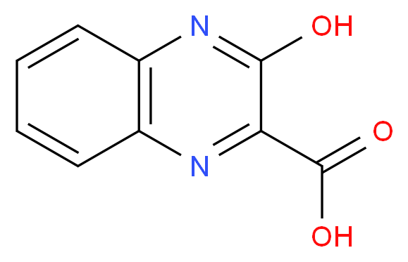 3-羟基-2-喹喔啉羧酸_分子结构_CAS_1204-75-7)