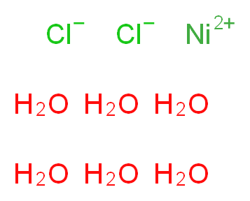nickel(2+) ion hexahydrate dichloride_分子结构_CAS_7791-20-0