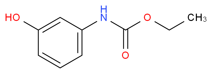 ethyl N-(3-hydroxyphenyl)carbamate_分子结构_CAS_7159-96-8